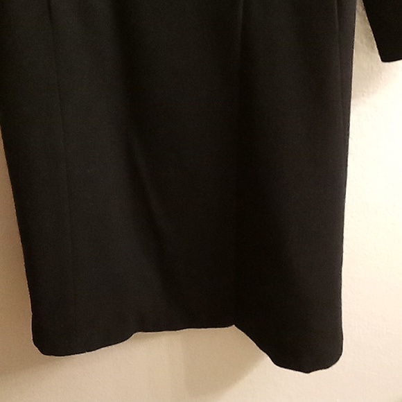 VINTAGE Stephanie Mathews Wool Winter Size 12 Black Color Pea Coat HMBC - Picture 6 of 15